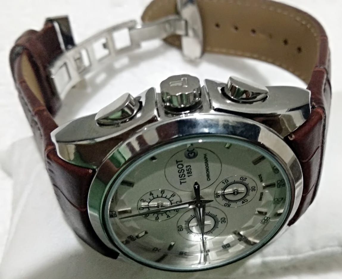 tissot watch leather