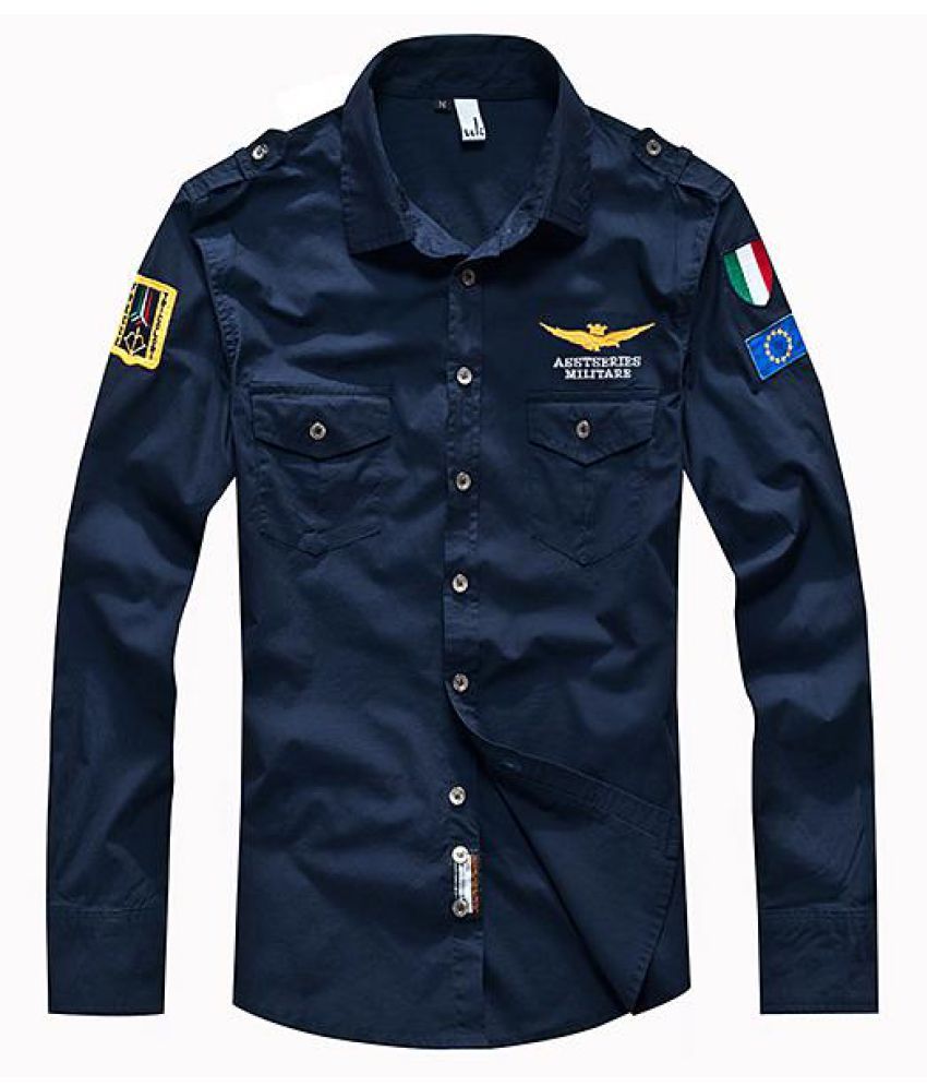 ASSTSERIES Embroidery Epaulets Military Style Cotton Breathable Work