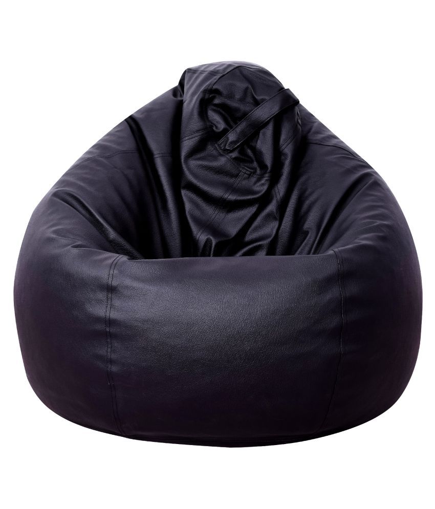 Couchette Bean Bag Cover Without Beans- XL Size- Black (Only Cover- Fillers NOT included)