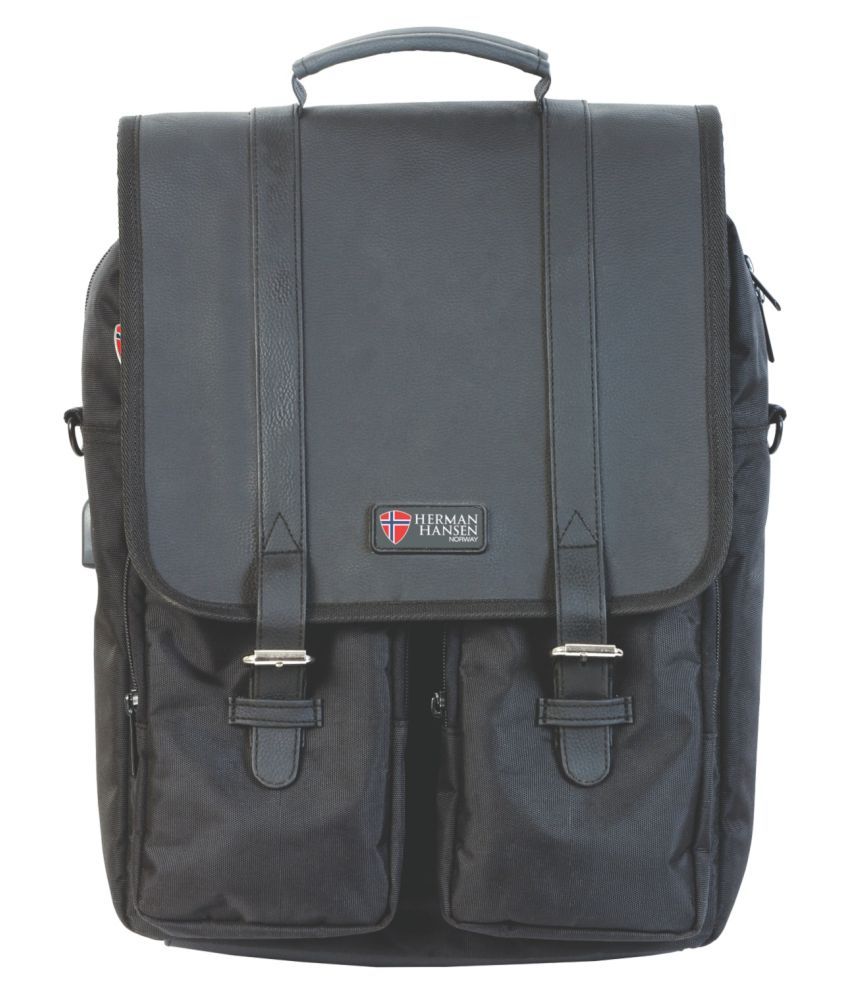 herman hansen backpack with usb