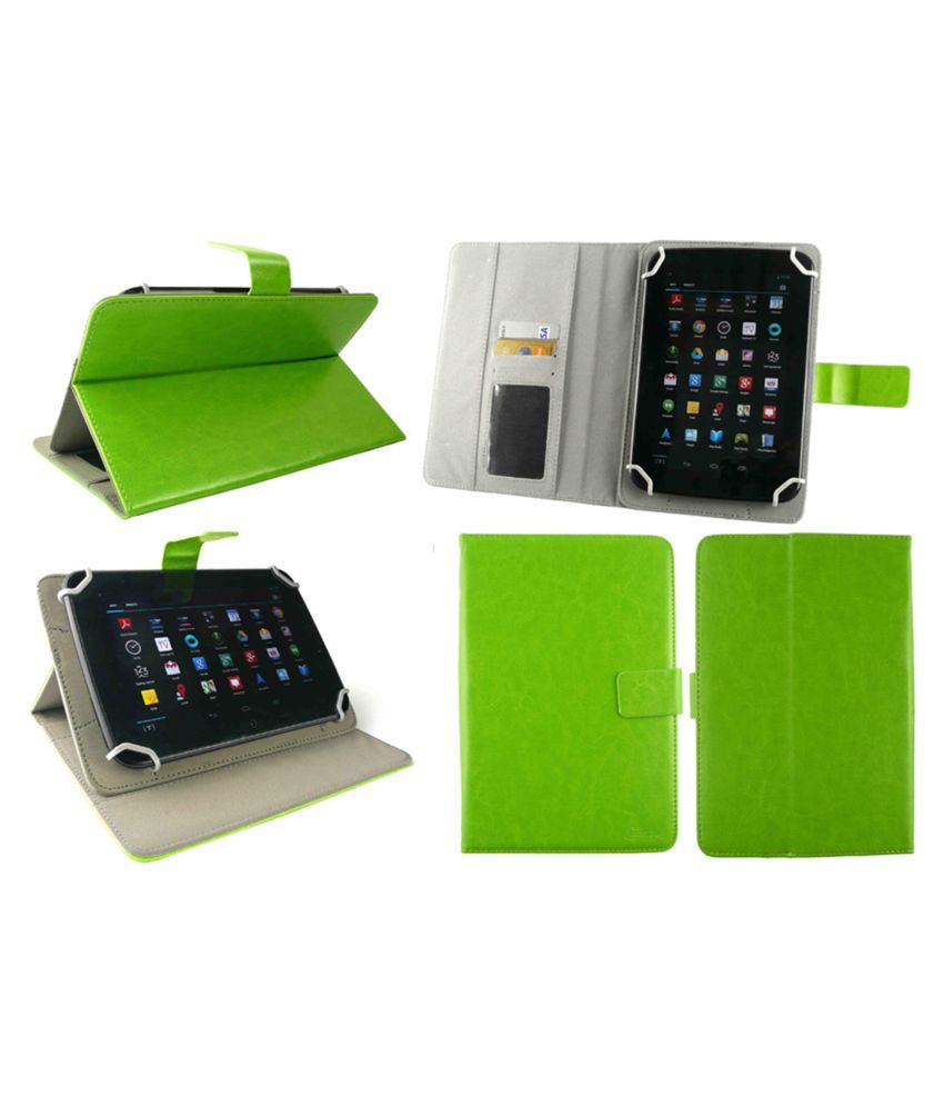 iBall Slide WQ77 Flip Cover By Emartbuy Green Cases & Covers Online