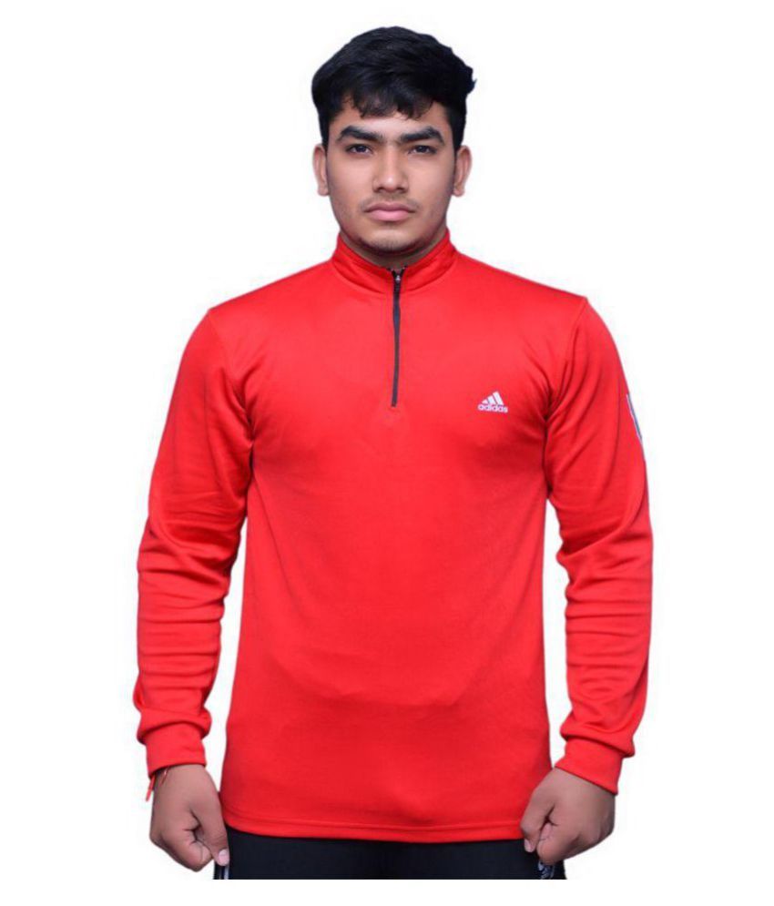 red adidas shirt mens