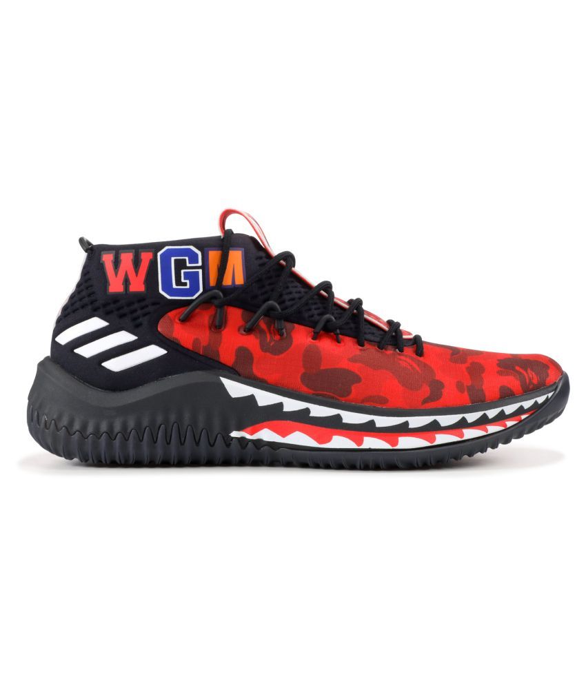 Adidas ORIGNAL�S DAME 4 BAPE 2019 Running Shoes Red Buy Adidas ORIGNAL�S DAME 4 BAPE 2019 Running Shoes Red Buy