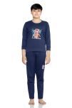 Bodycare Insider Single Boys Cotton Blend Thermal Top & bottom Set ( Navy )