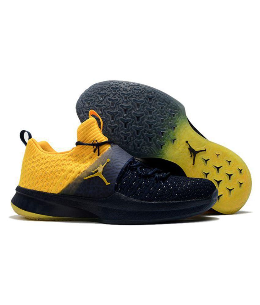 yellow running shoes