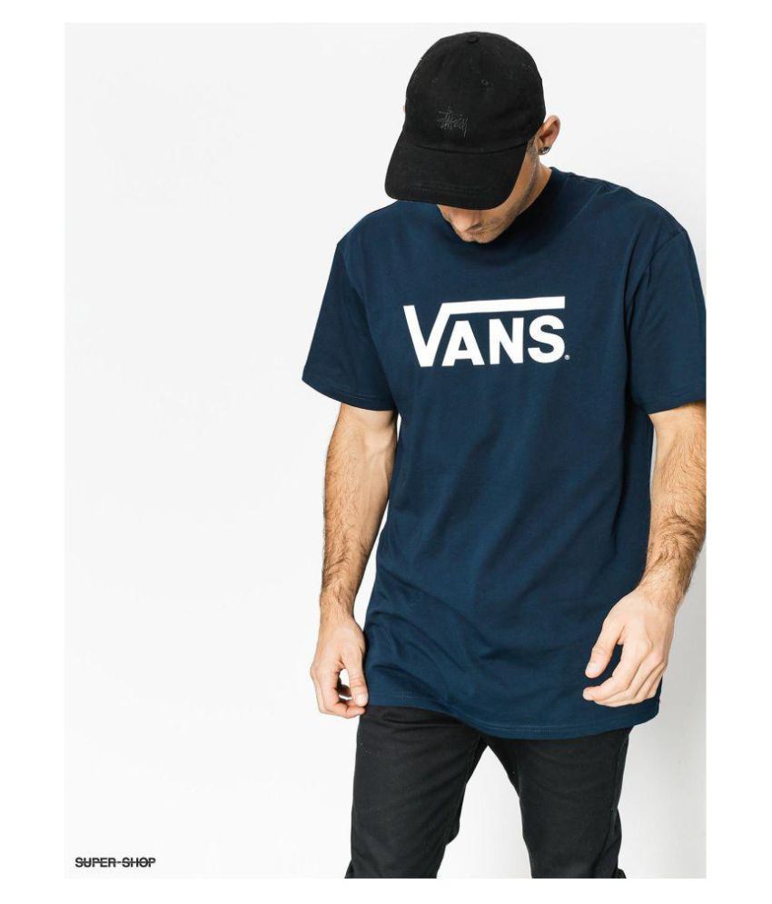 vans navy t shirt