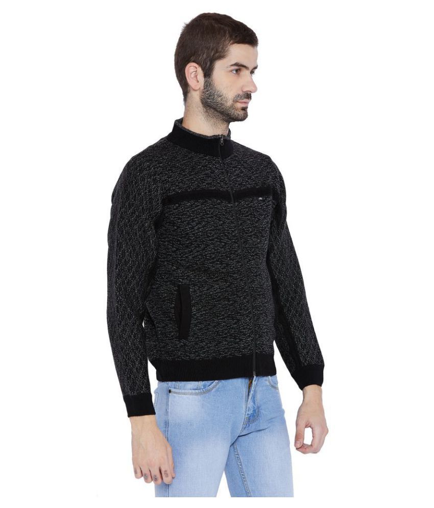 black high neck sweater mens