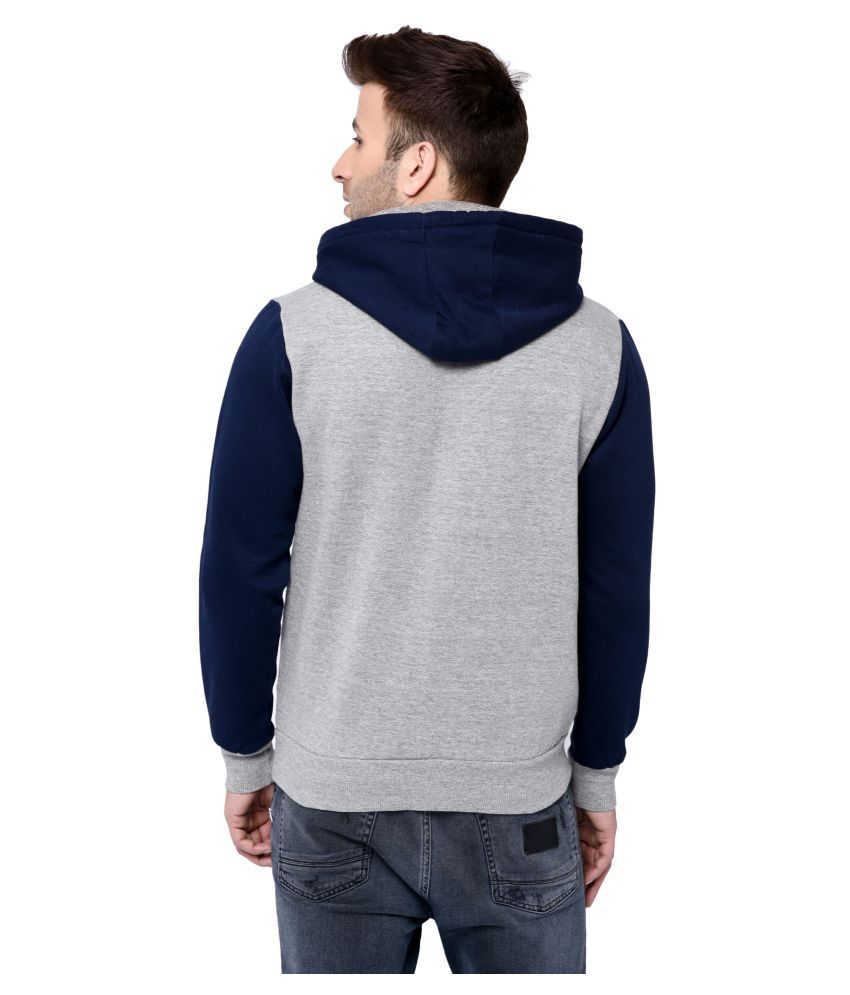 mens grey hooded sweatshirt