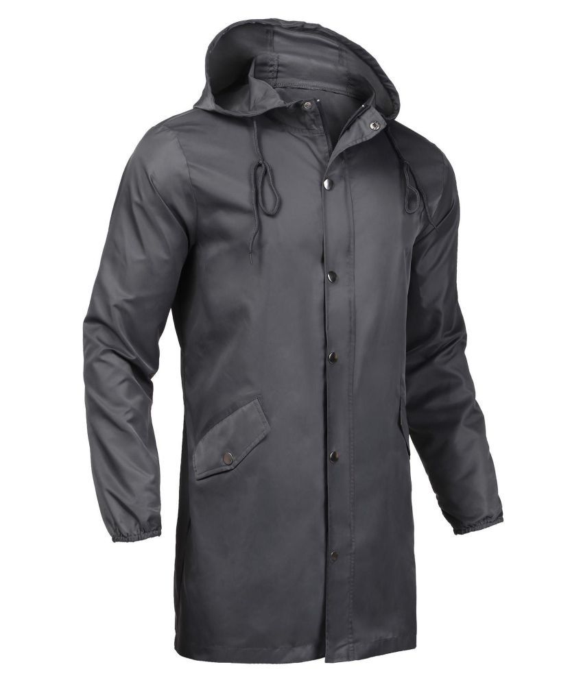 button up raincoat
