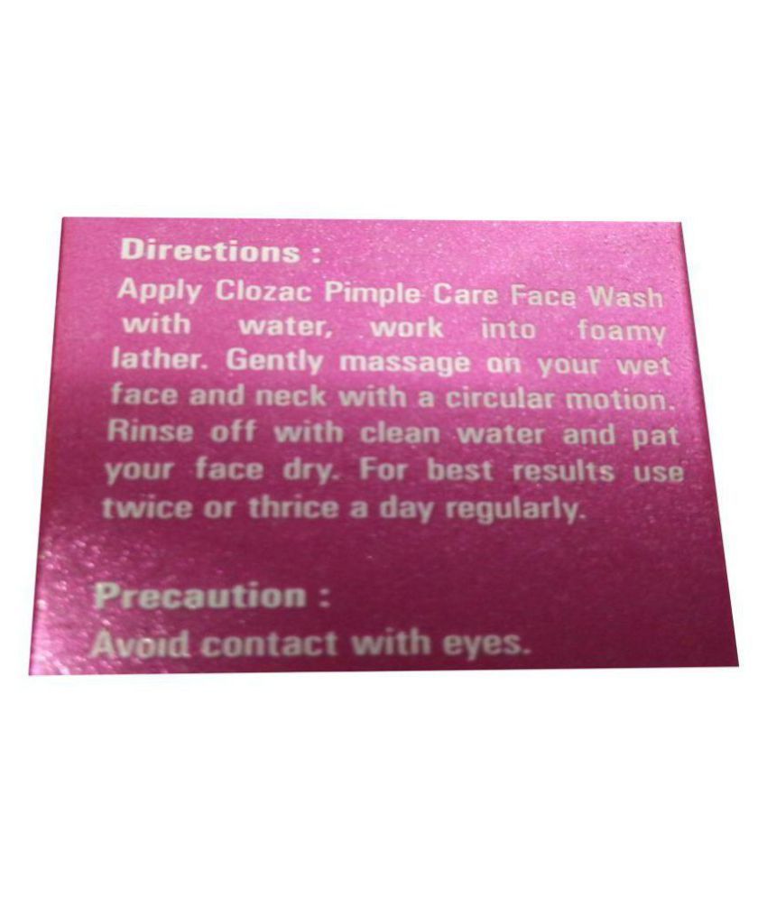 clozac face wash price