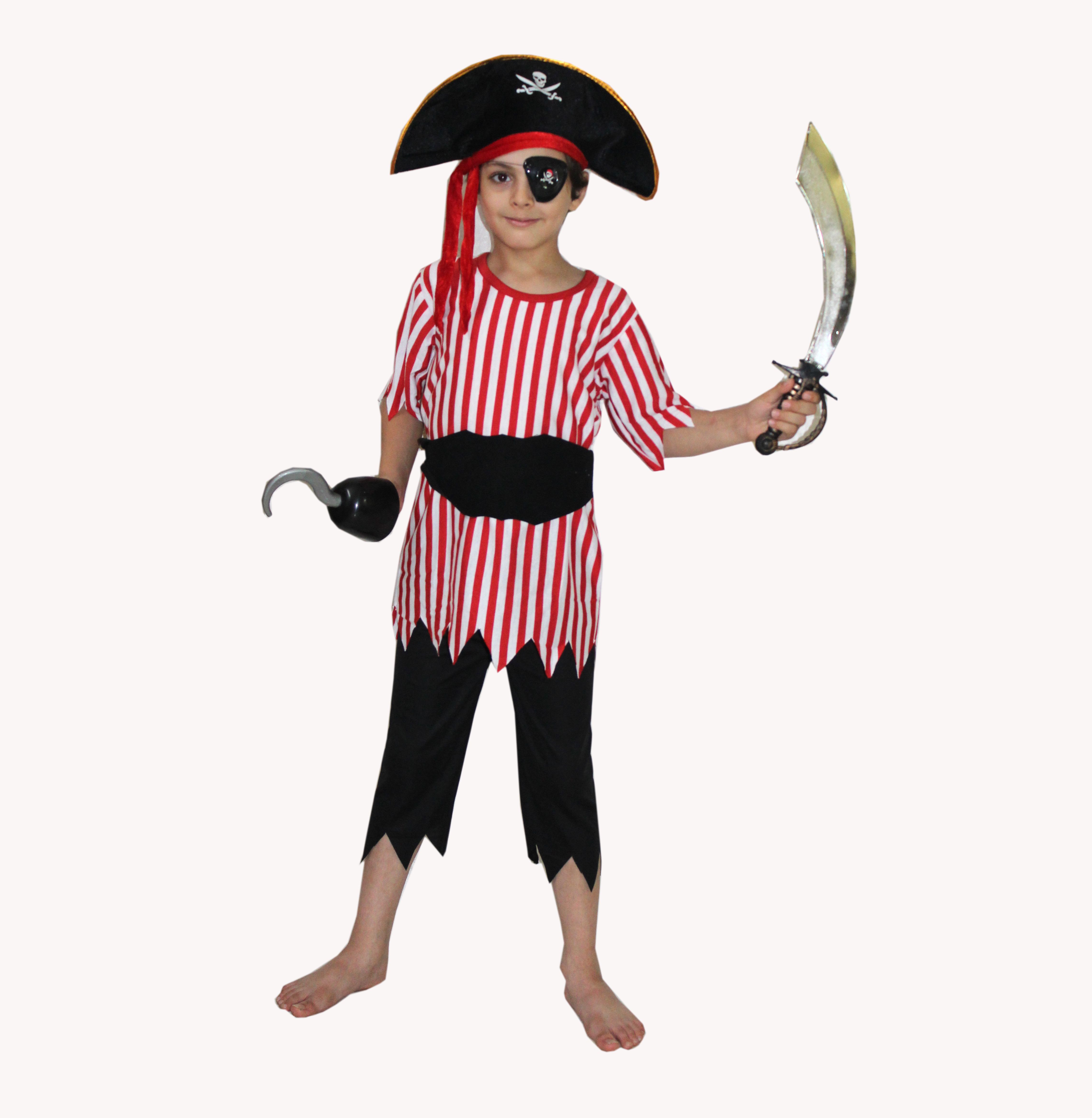    			Kaku Fancy Dresses Pirates  Costume For Kids School Annual function/Theme Party/Competition/Stage Shows/Birthday Party Dress