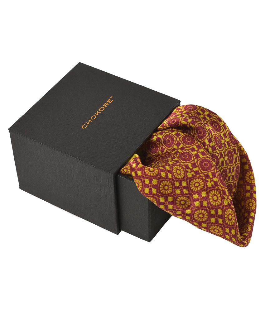 Indian At Heart range Chokore Light Green /& Yellow Silk Tie