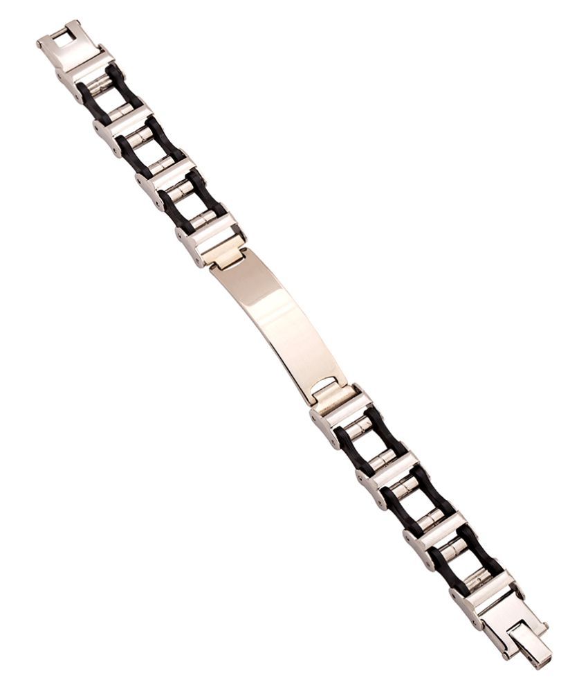 Dare Silver Stainless Steel Bracelets