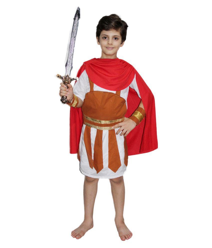     			Kaku Fancy Dresses Roman Soldier Costume Of International Traditional Wear For Kids School Annual function/Theme Party/Competition/Stage Shows/Birthday Party Dress