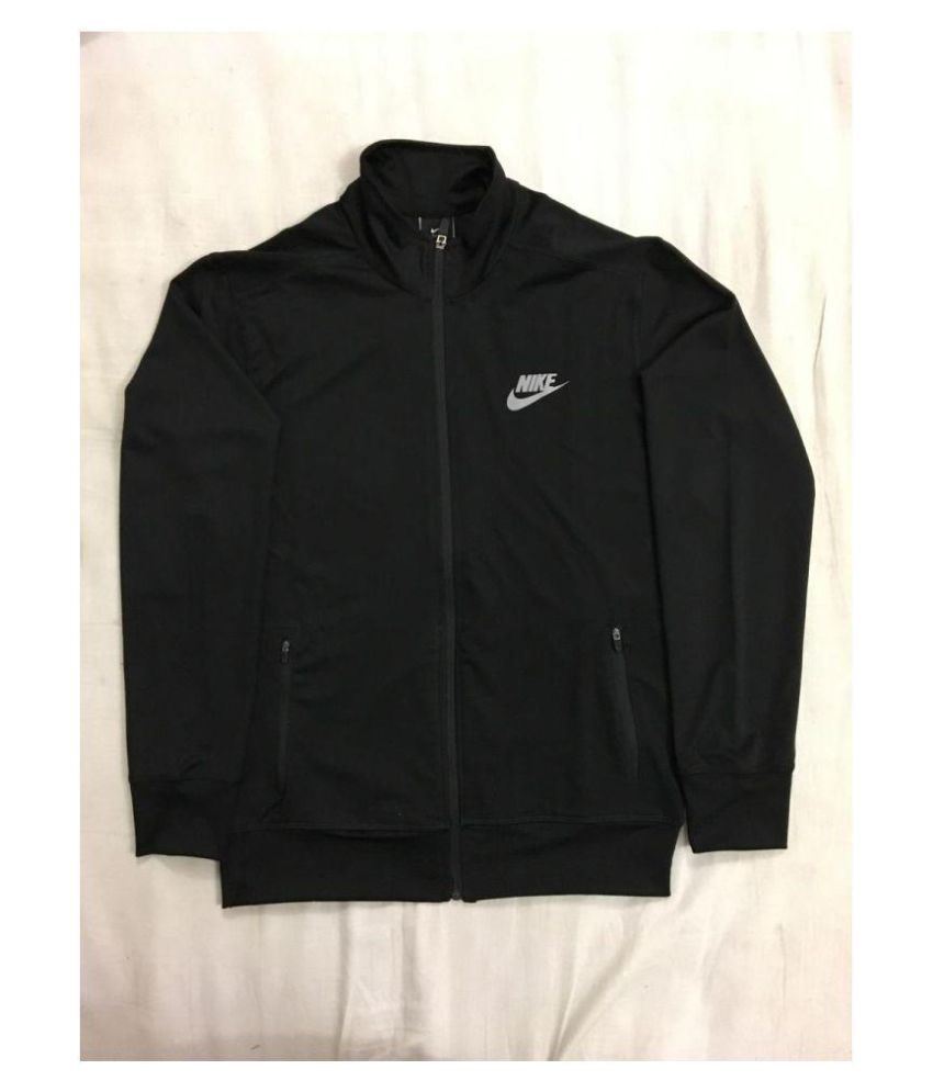 nike navy polyester lycra jacket