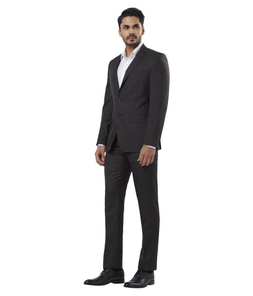 Raymond Black Solid Formal Suit Buy Raymond Black Solid Formal Suit