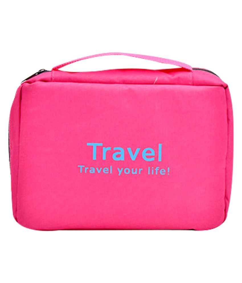 Everbuy Pink Travel Pouch Folding Wash Bag Buy Everbuy Pink Travel