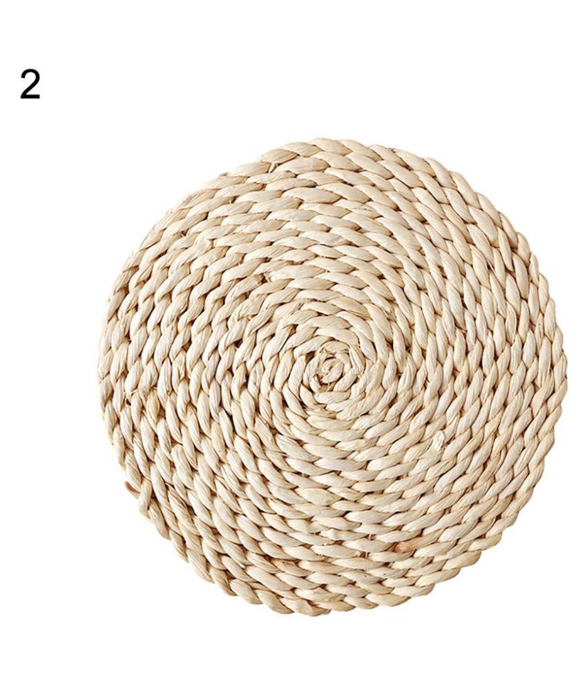Rattan Weave Round Oval Placemat Dining Table Heat Insulation Mat
