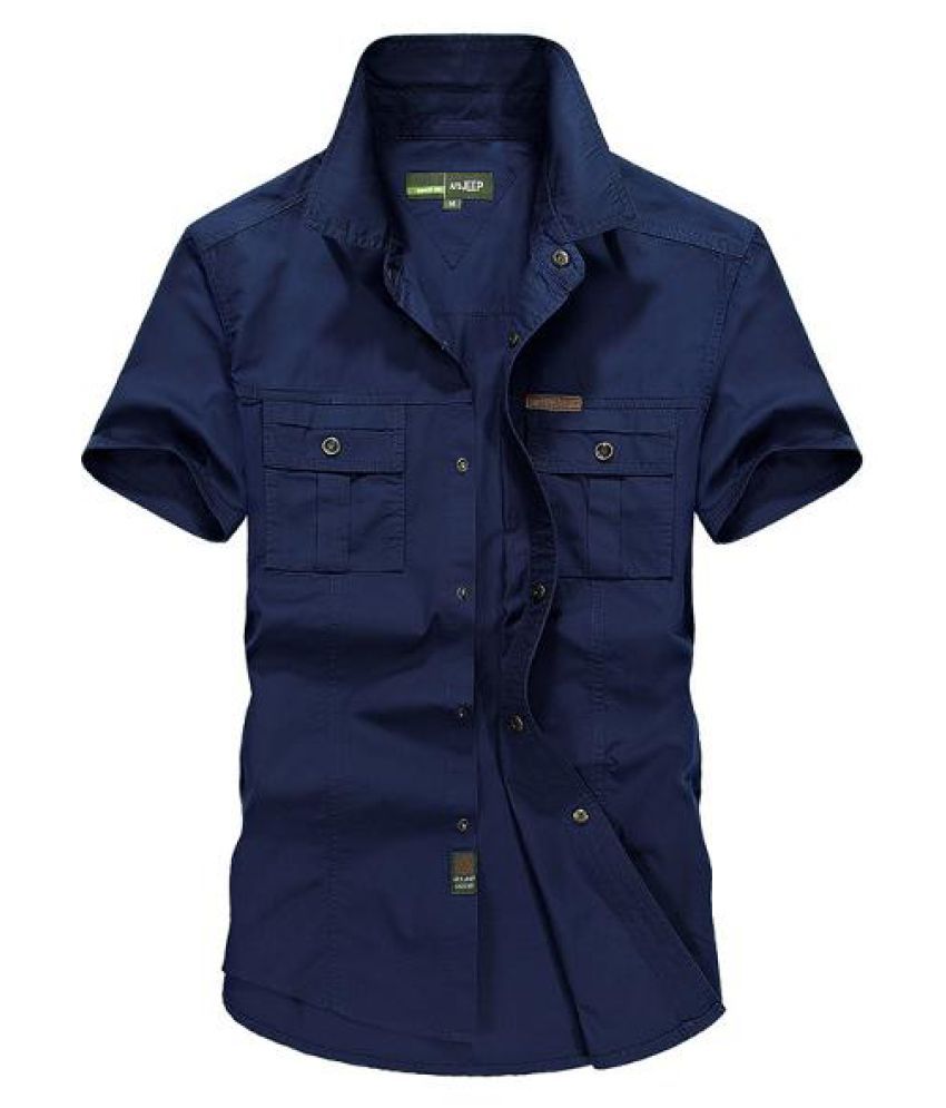 Summer Mens Military Double Pocket 