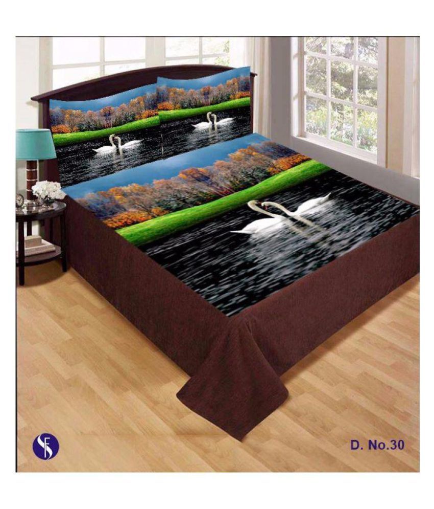 Shivaay Velvet Double Bedsheet with 2 Pillow Covers Buy Shivaay