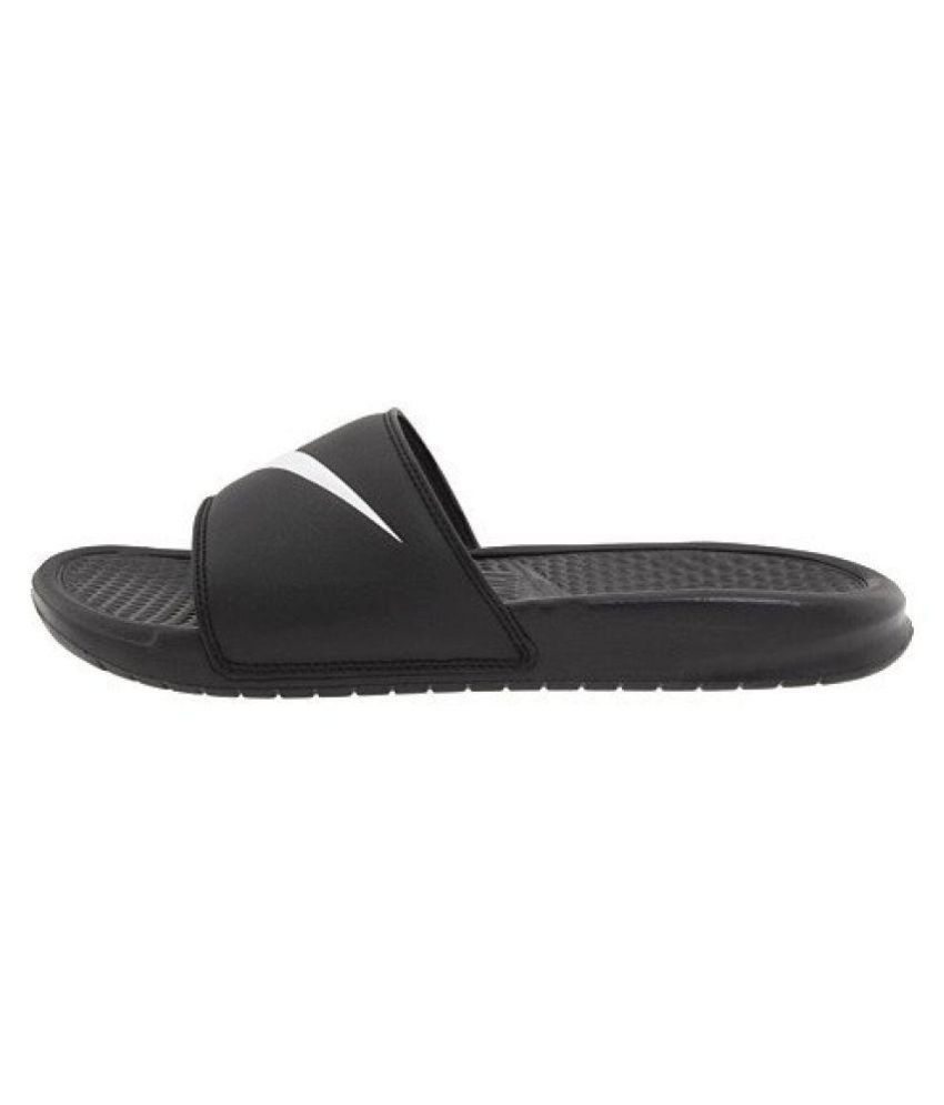 nike black slide flip flop