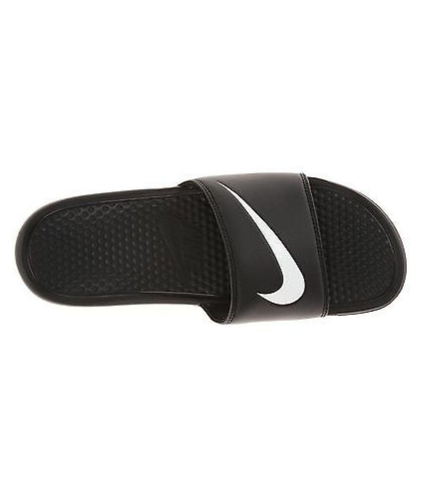 nike black slide flip flop