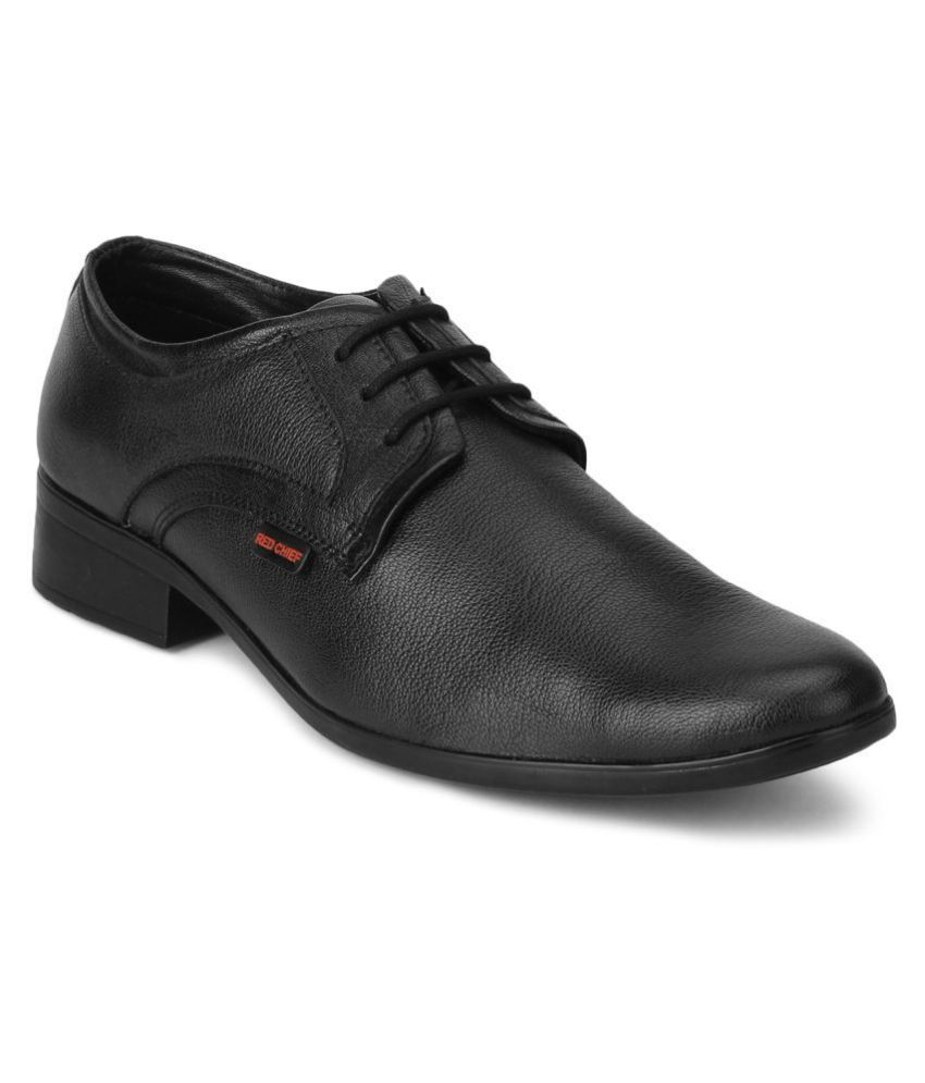 red chief shoes black leather