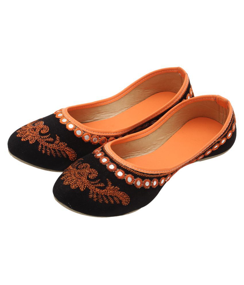 TS Nanda Orange Ethnic Footwear Price in India- Buy TS Nanda Orange ...