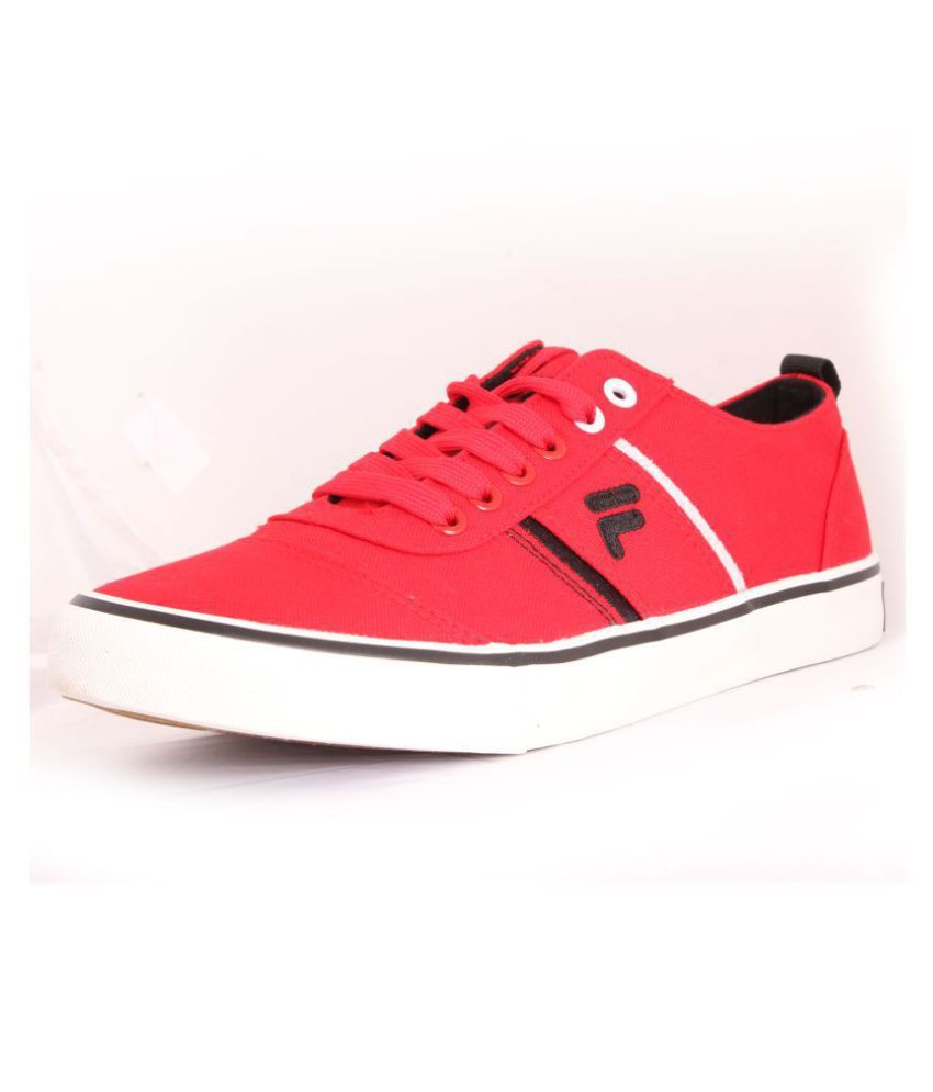 fila red high top sneakers