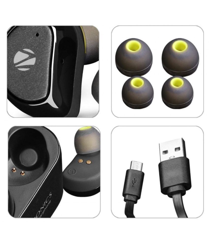 Zebronics bluetooth Earphone Peace Ear Buds Wireless Earphones With Mic