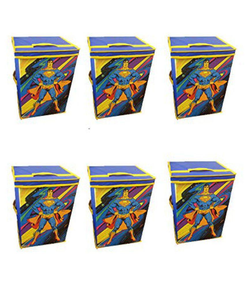     			SuperMan Toys Organizer (Set of 6 pcs), Storage Box for Kids, with top lid, Big