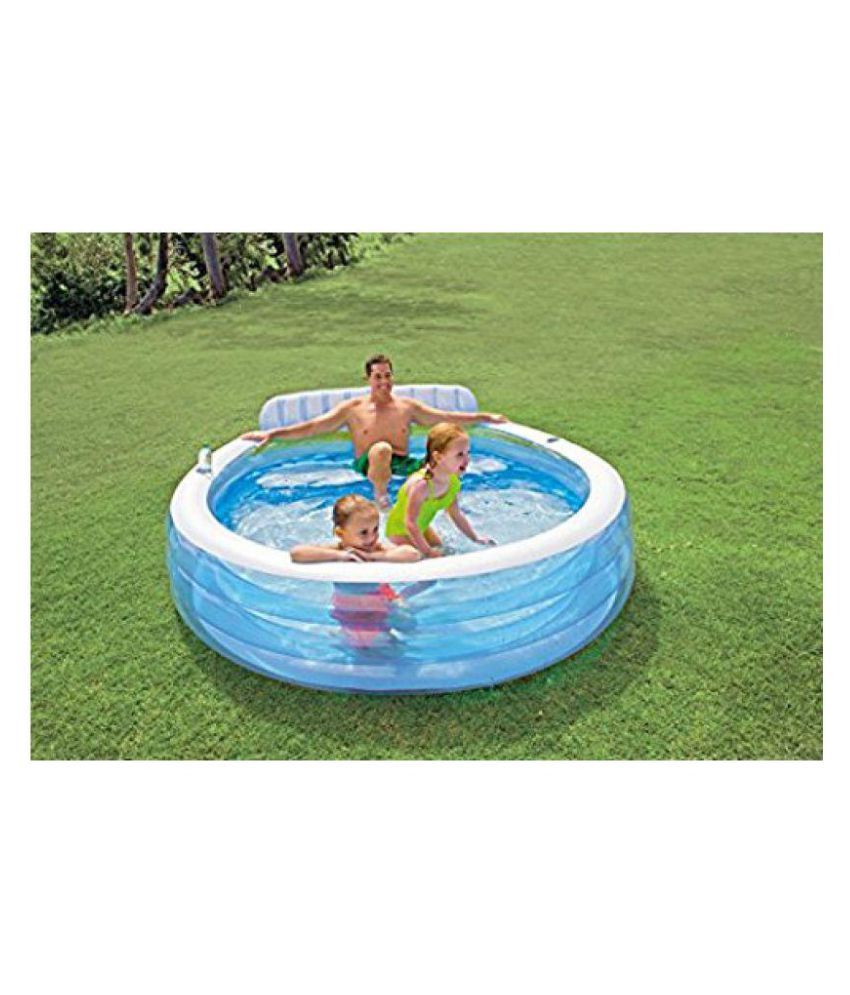 inflatable pool with bench seat