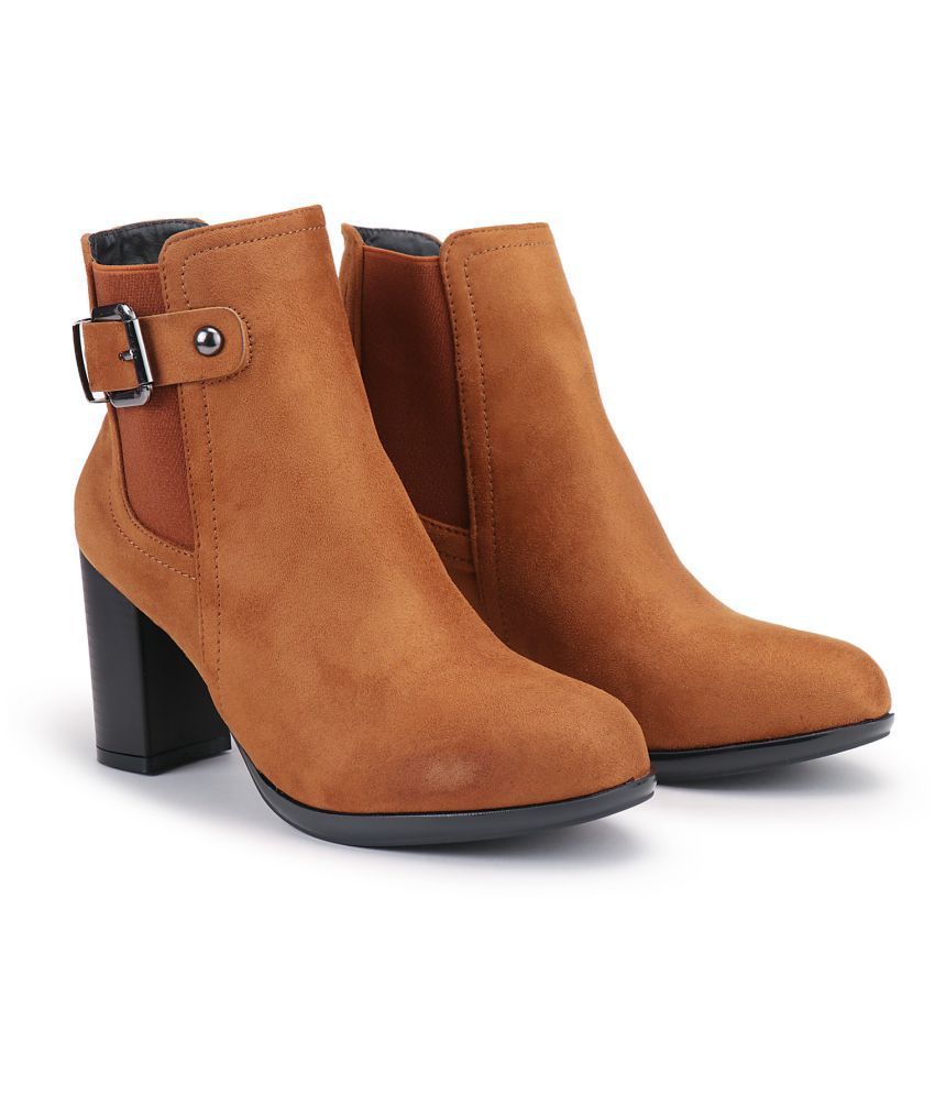 Deeanne London Brown Ankle Length Chelsea Boots Price in India- Buy ...