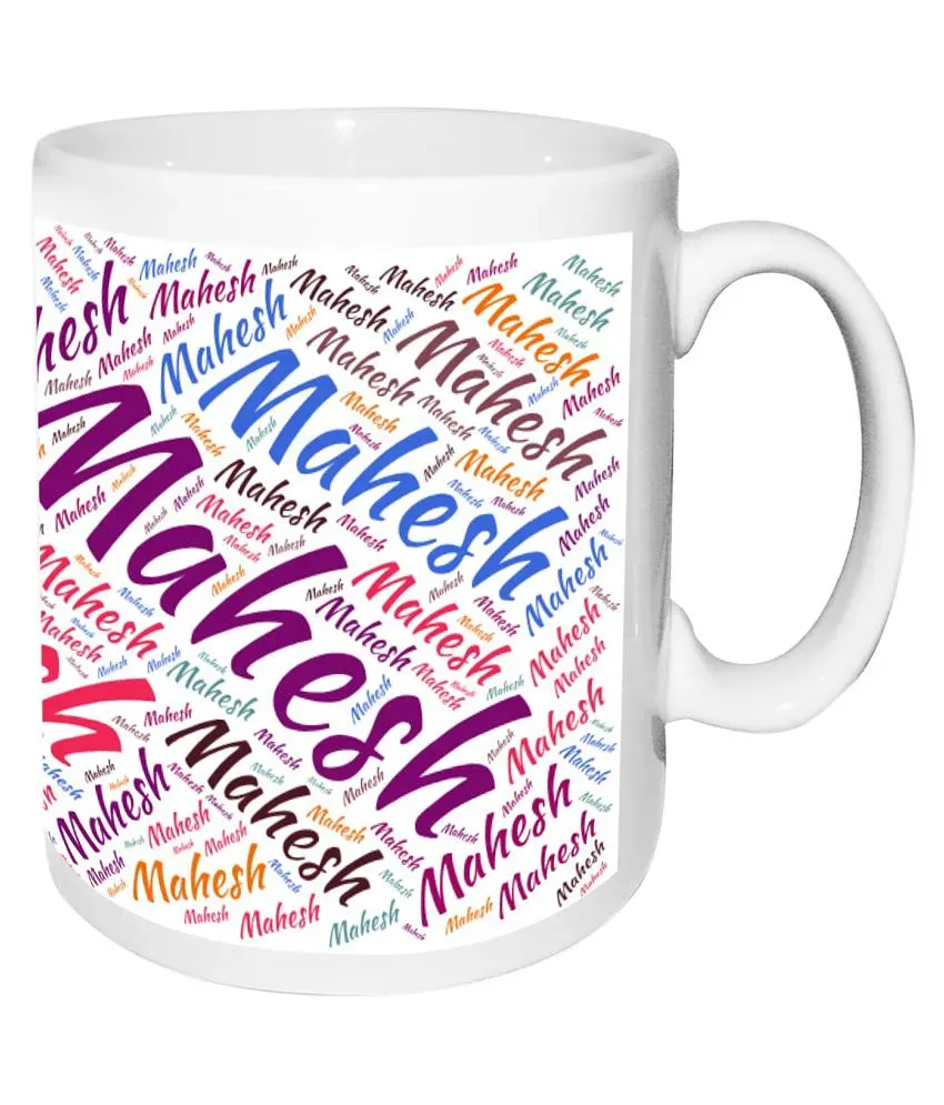 Mahesh Name white MugBirthday & Anniversary Gift: Buy Online at ...