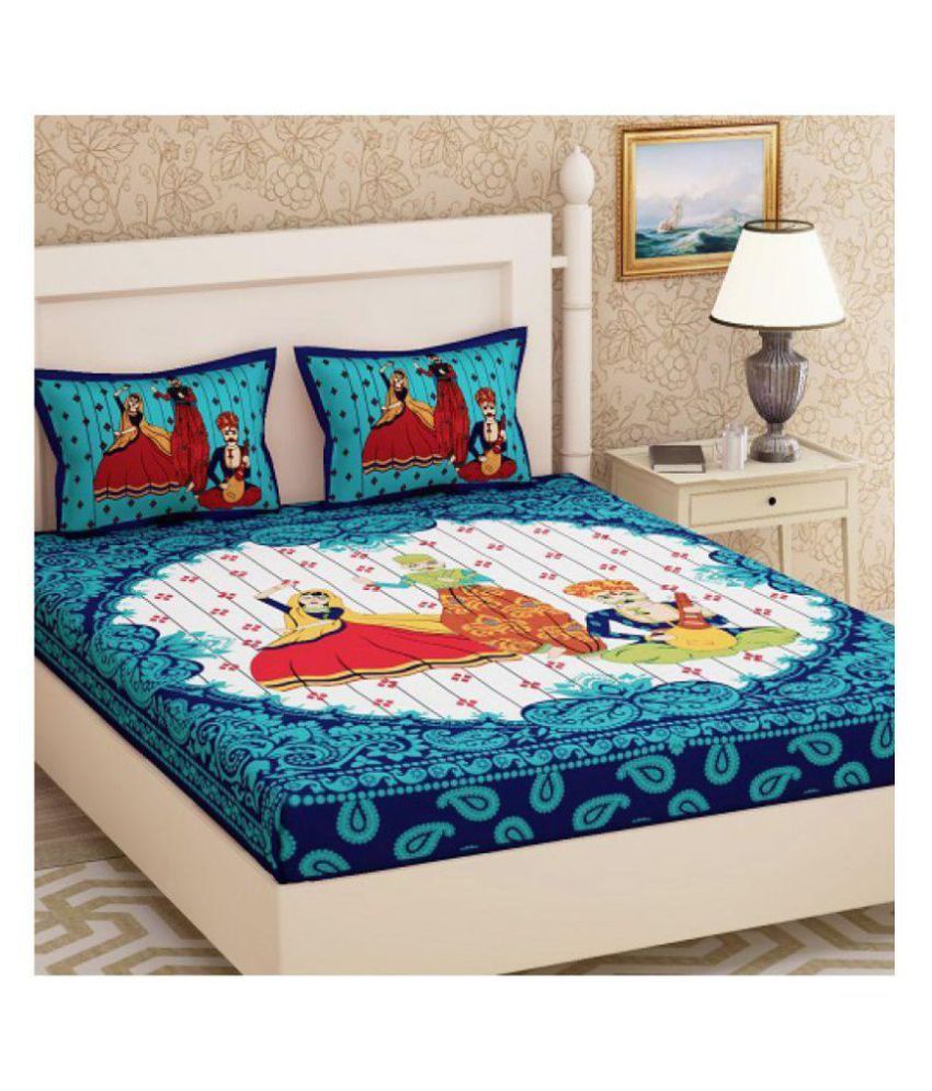 Homesense Cotton Double Bedsheet With 2 Pillow Covers Buy