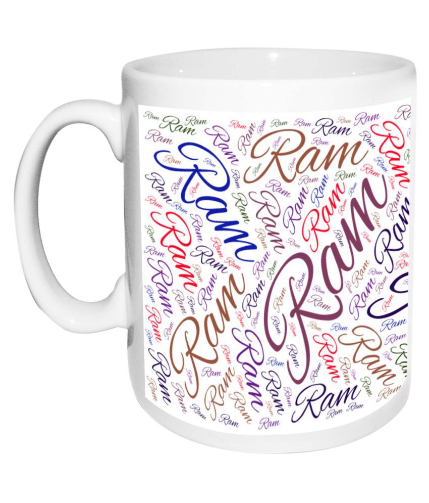 Ram Name white MugBirthday & Anniversary Gift: Buy Online at Best ...