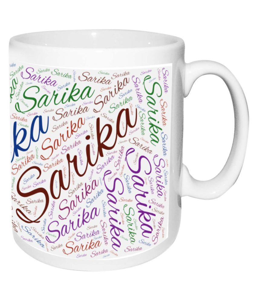 Sarika Name white MugBirthday 
