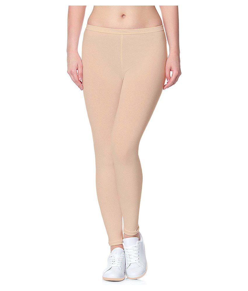 Buy Women's New Skin colour Sexy Leggings Stretch Slim Skinny Pants Leg  Shaper at Amazon.in