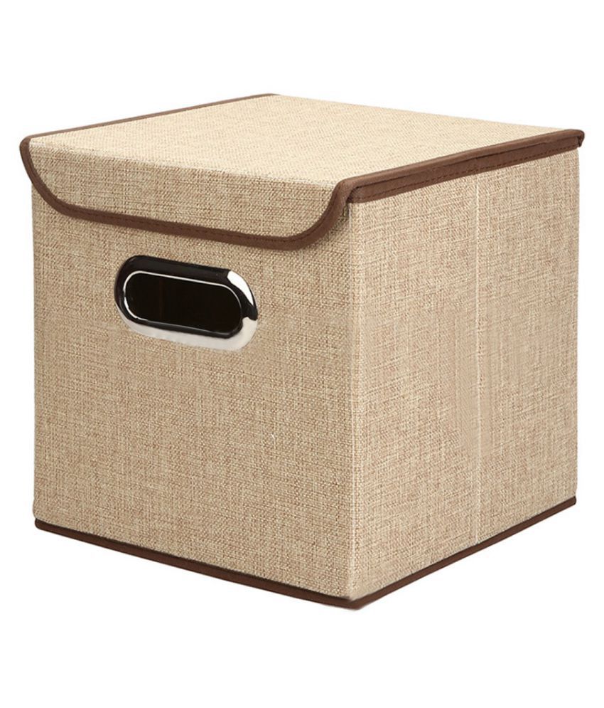 Inditradition European Pattern Foldable Storage Box With Lid: Buy
