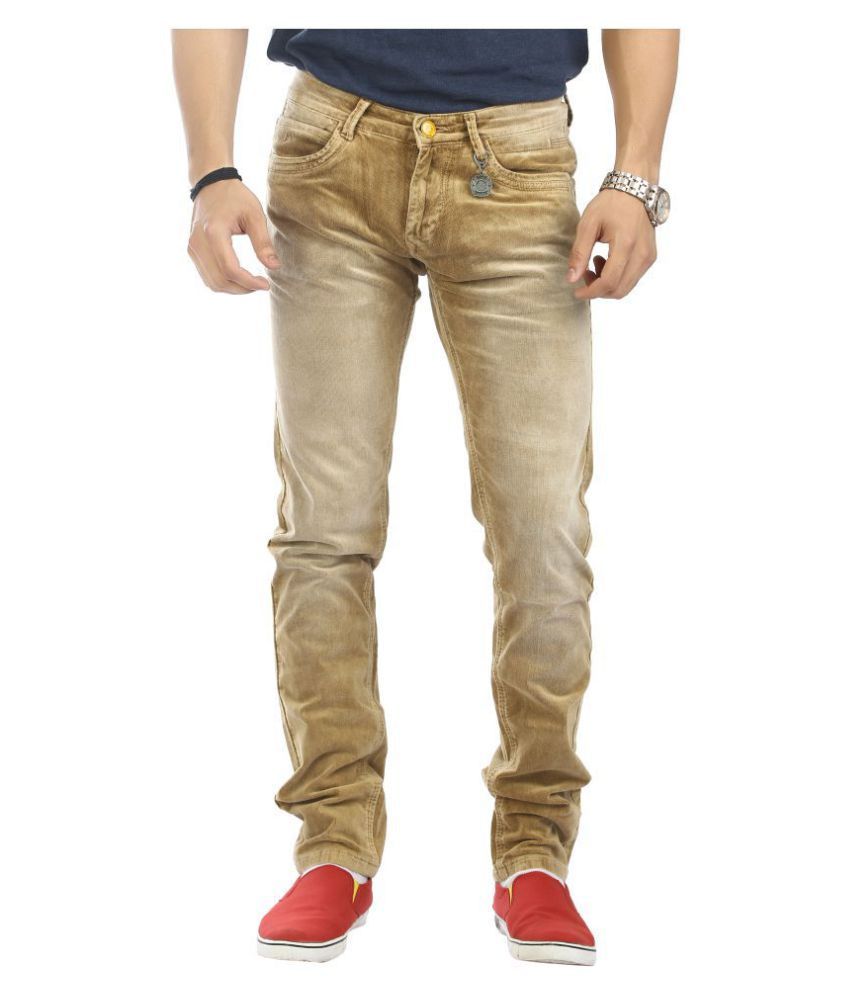     			Frod Khaki Slim Jeans