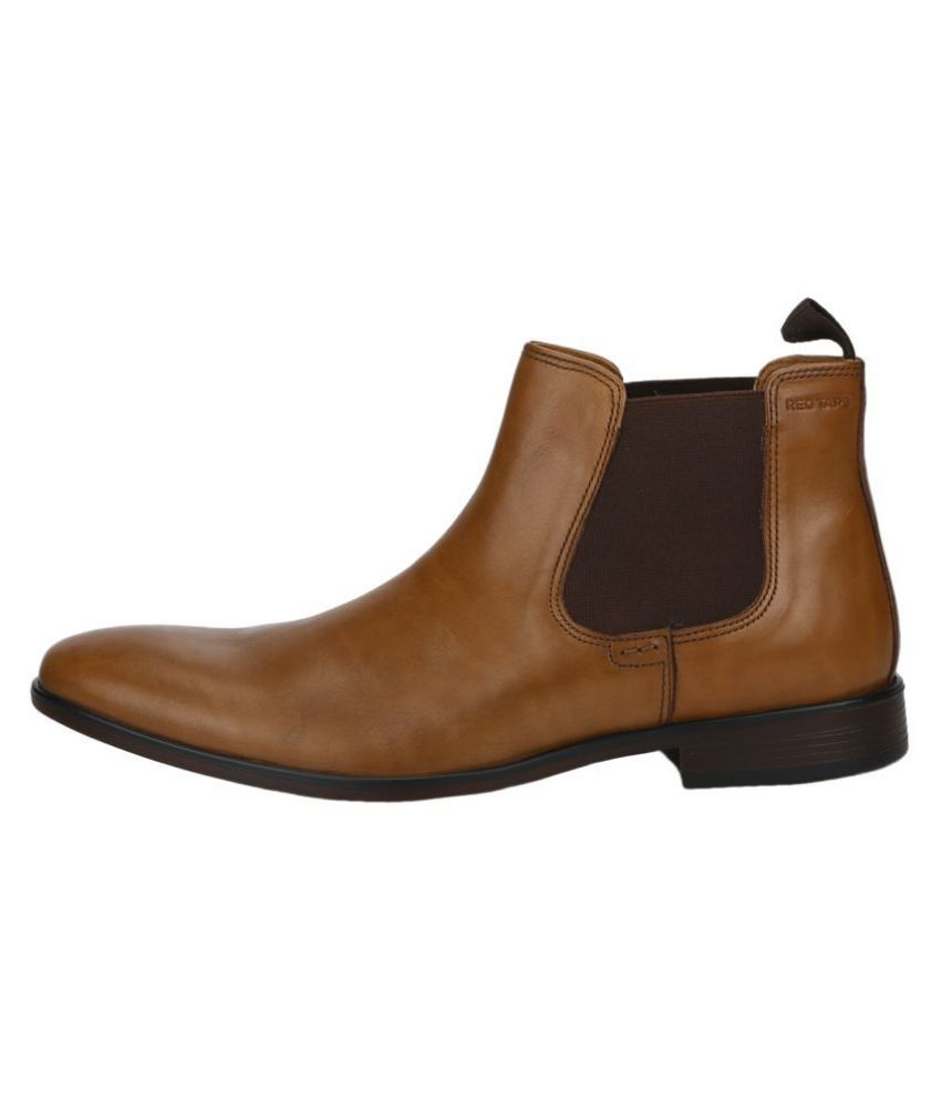 Red Tape Tan Chelsea boot - Buy Red Tape Tan Chelsea boot Online at ...