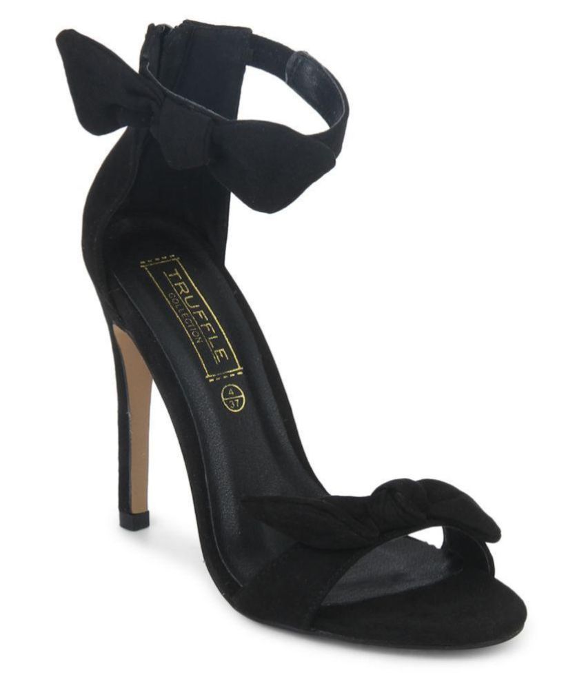 Truffle Collection Black Stiletto Heels 