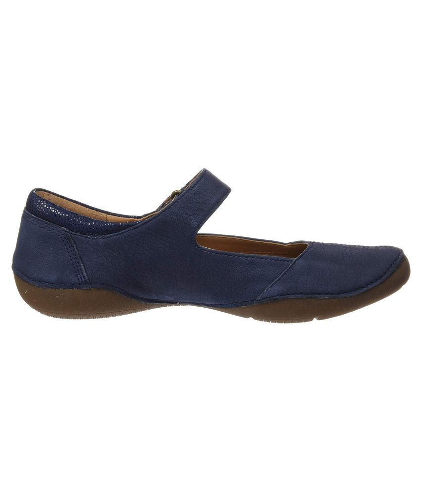 clarks blue flats