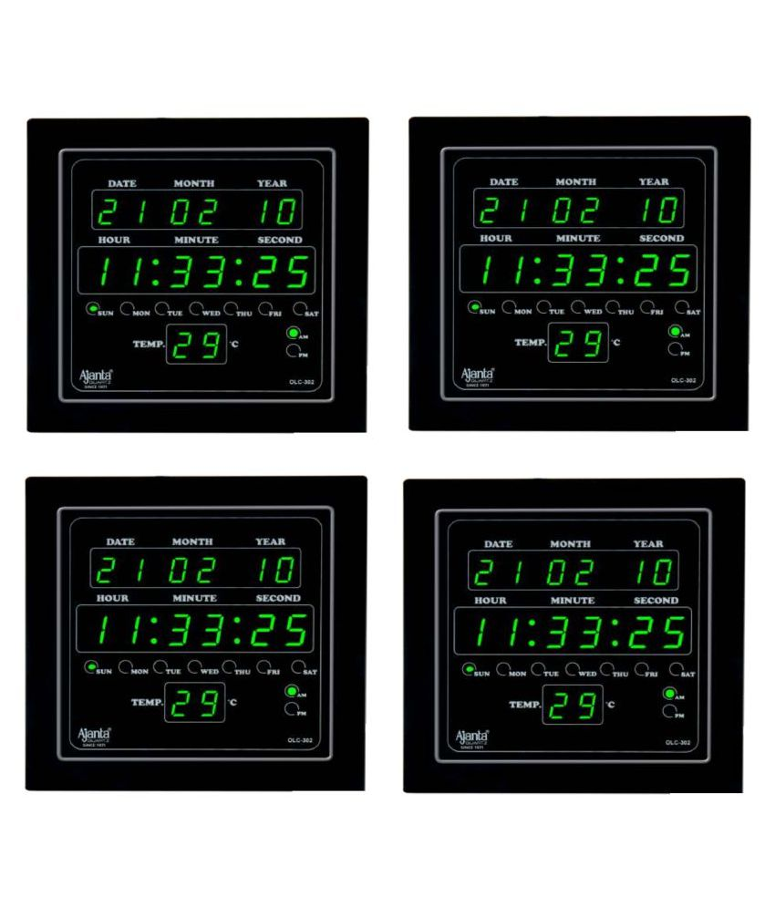 Ajanta Square Digital Wall Clock ( 6 x 4 cms ) Buy Ajanta Square