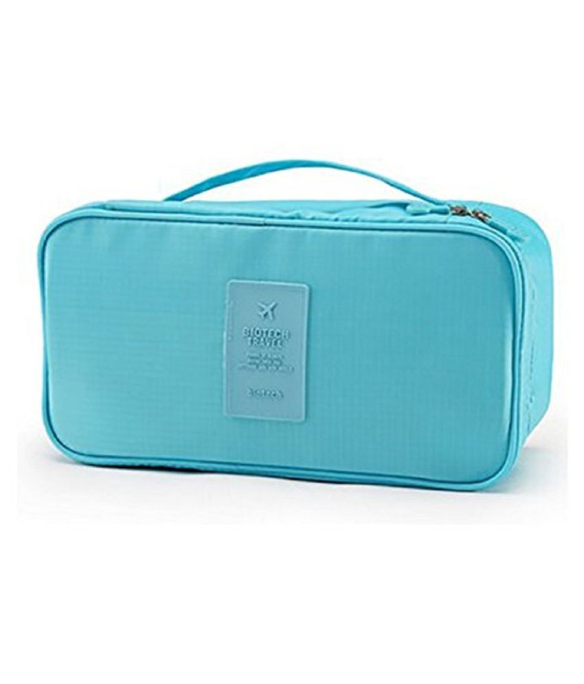 Kanha Blue Multifunctional Bra Underwear Organizer Bag