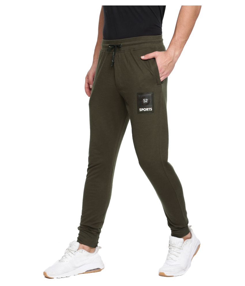 Sports 52 Wear Green Cotton Blend Joggers Pack of 1 - Buy Sports 52 ...