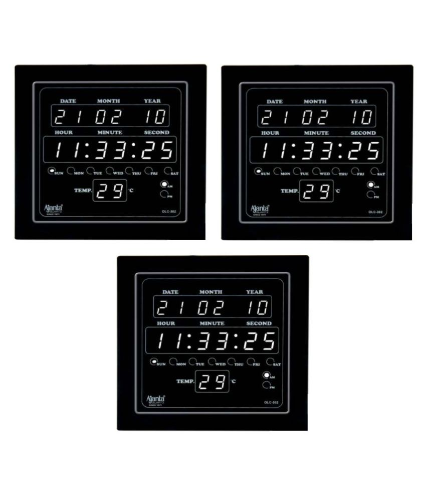 Ajanta Square Digital Wall Clock ( 6 x 4 cms ) Buy Ajanta Square