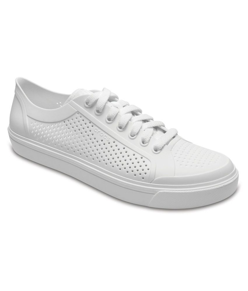 crocs white sneakers