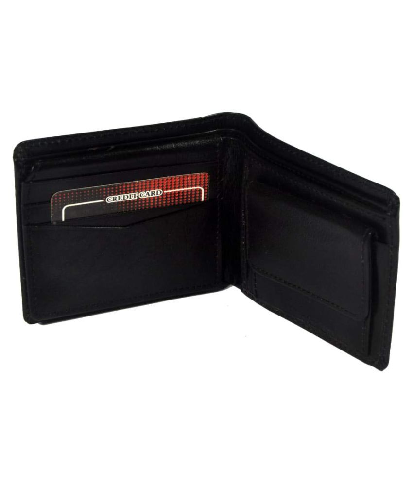 DK Corporation Leather Black Formal Regular Wallet: Buy Online at Low ...