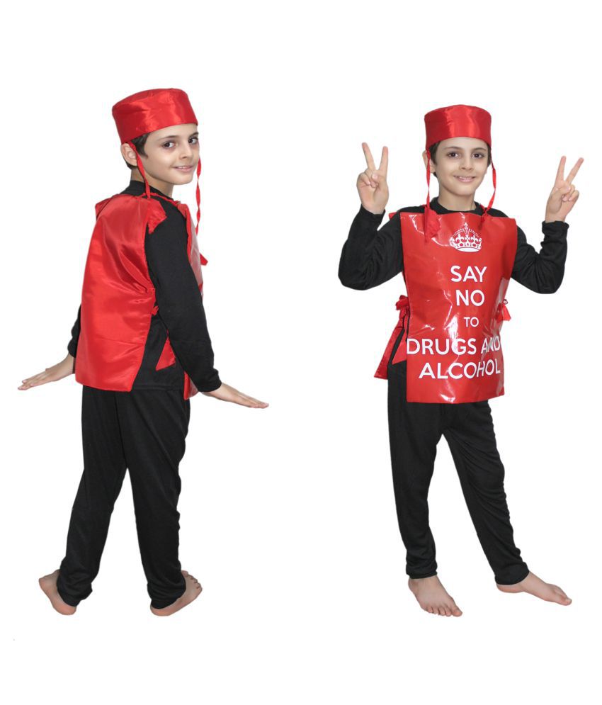    			Kaku Fancy Dresses Say No To Drugs and Alcohol Object Costume For Kids School Annual function/Theme Party/Competition/Stage Shows Dress